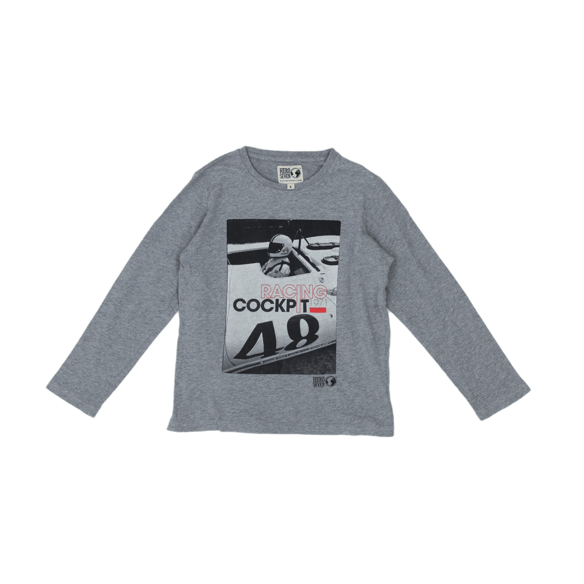HERO SEVEN - T-SHIRT - GRIS - 8 ANS