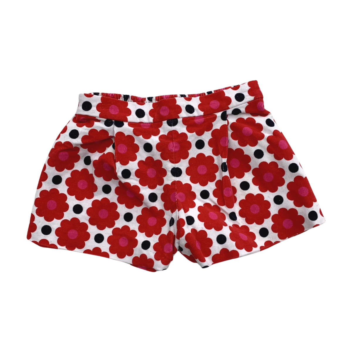 JACADI - SHORT - ROUGE, BEIGE - 18 MOIS