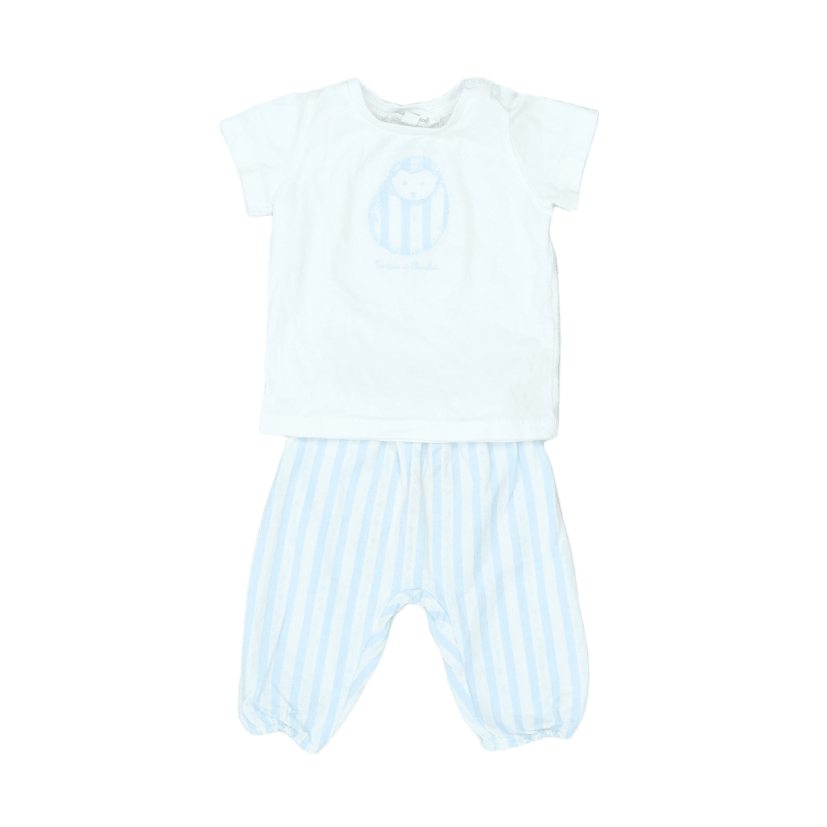 TARTINE & CHOCOLAT - PYJAMA - BLANC, BLEU - 3 MOIS