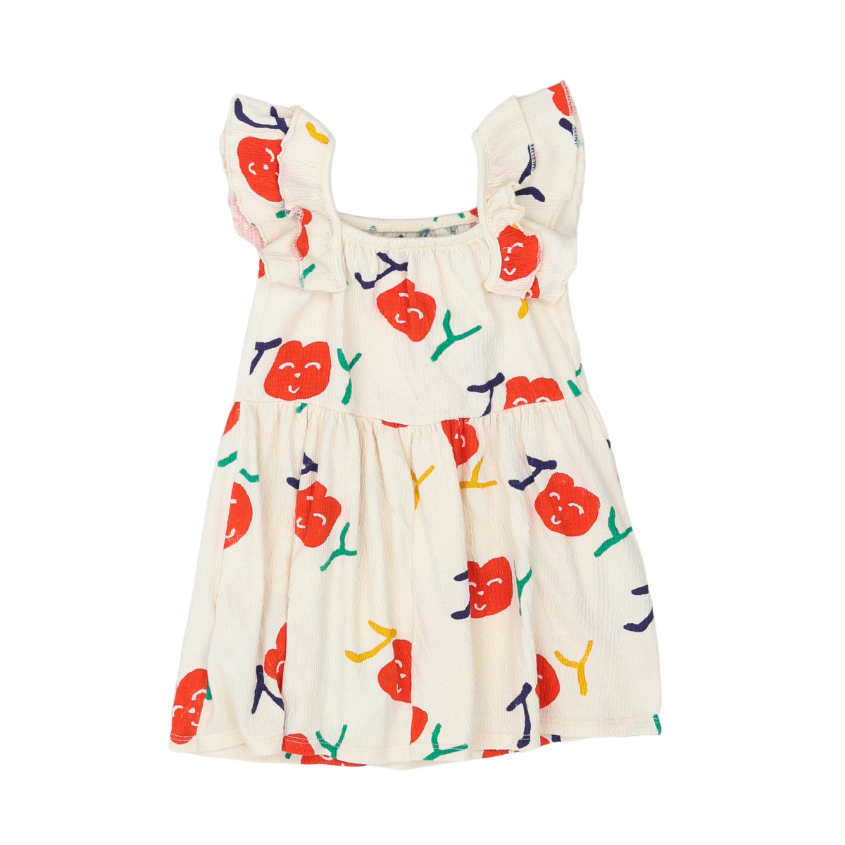 BOBO CHOSES - ROBE - BEIGE, MULTICOLORE - 3 ANS