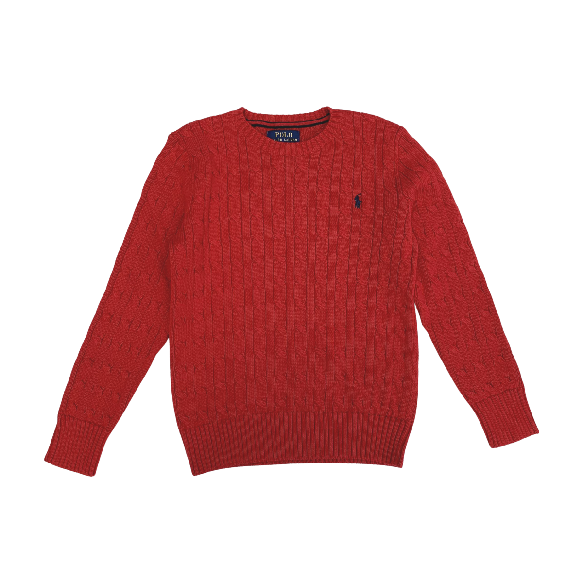 RALPH LAUREN - PULL - ROUGE - 10 ANS