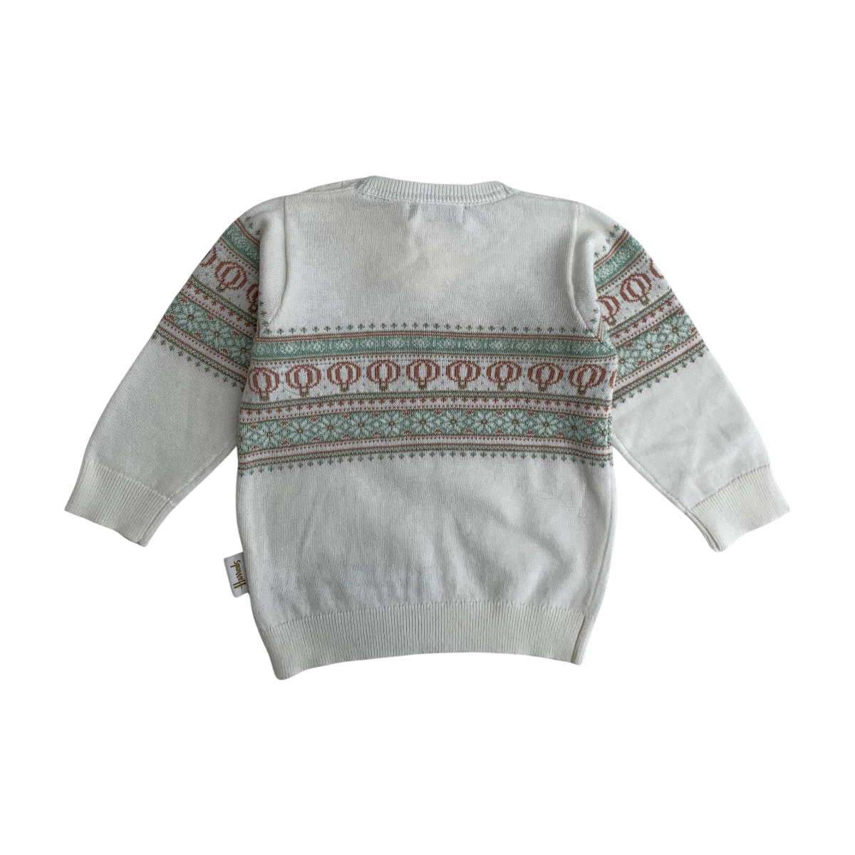 HARRODS - PULL - BLANC, VERT - 12 MOIS