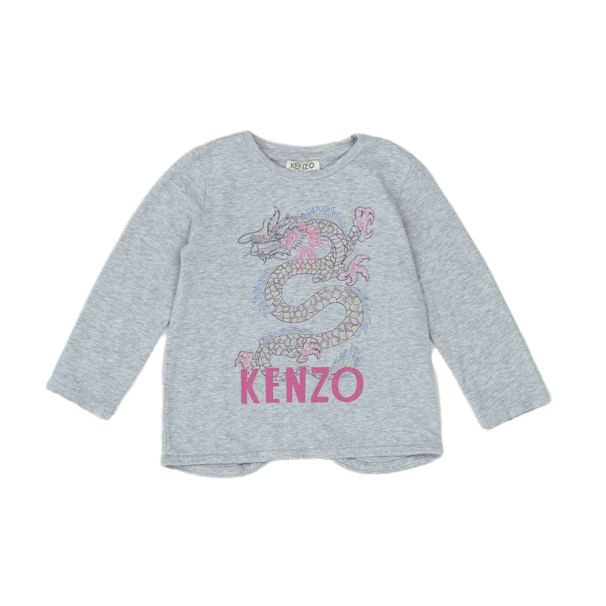 KENZO - T-shirt gris avec imprimé - 3 ans