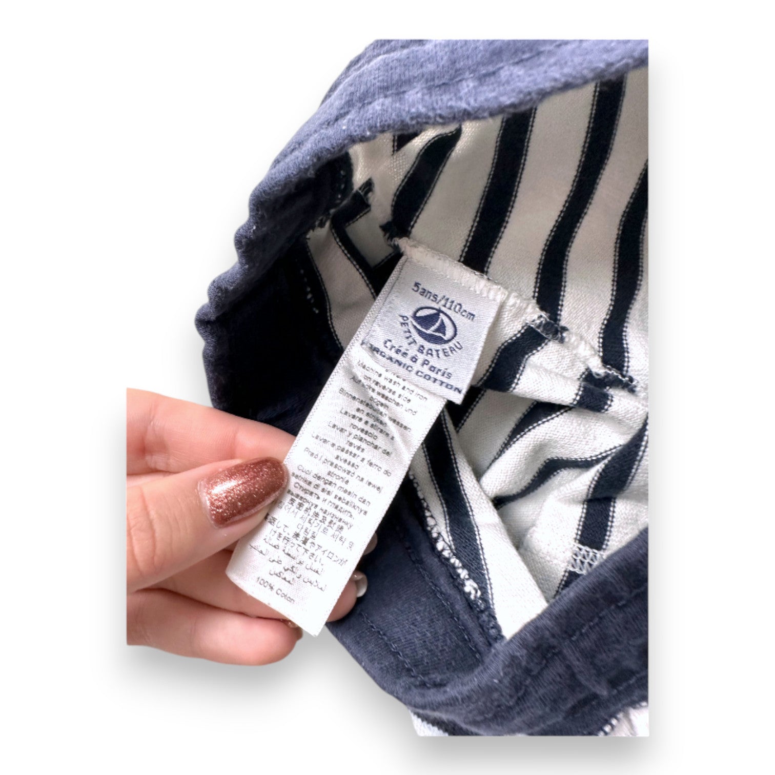 LITTLE BOAT - BERMUDA SHORTS - BLUE, WHITE - 5 YEARS