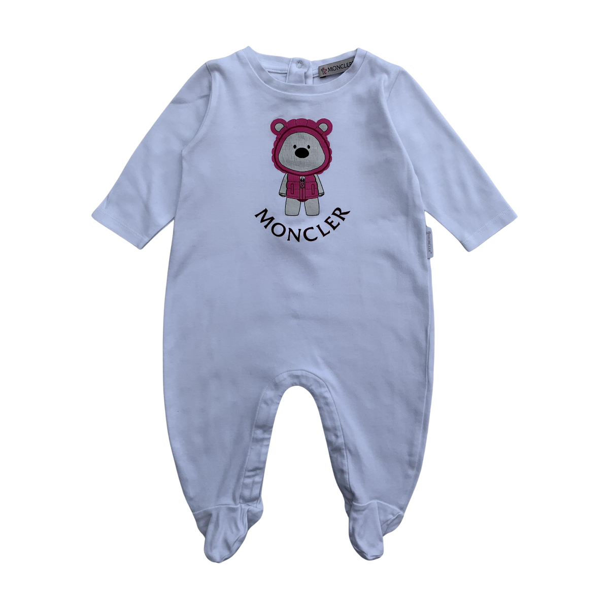 MONCLER - PYJAMA - BLANC, ROSE - 3 MOIS