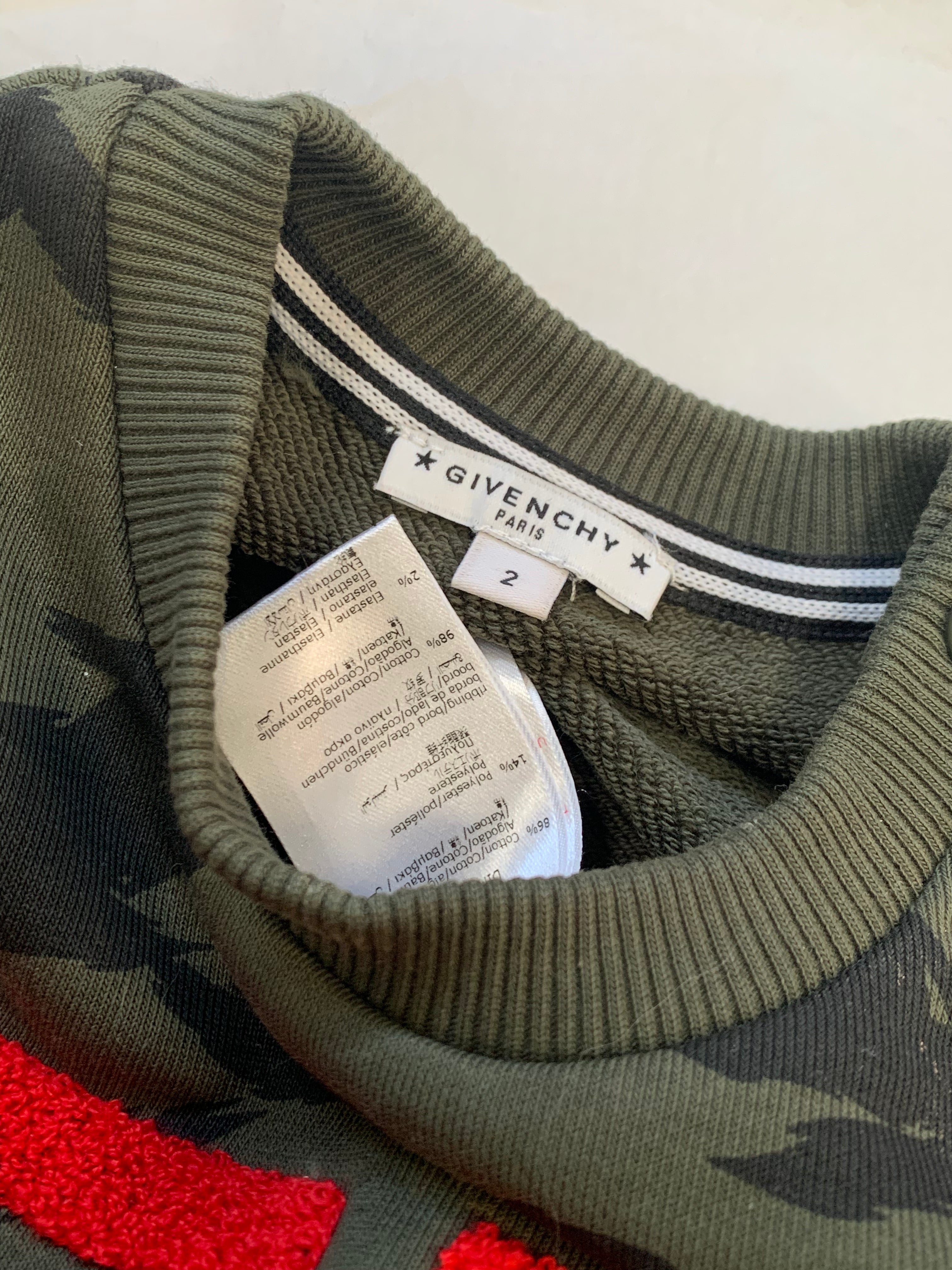 GIVENCHY - SWEATER - GREEN, RED - 24 MONTHS