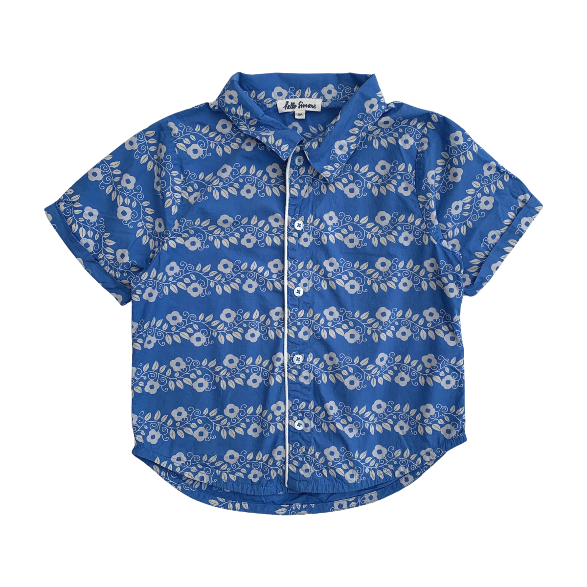 HELLO SIMONE - CHEMISE - BLEU - 6 ANS