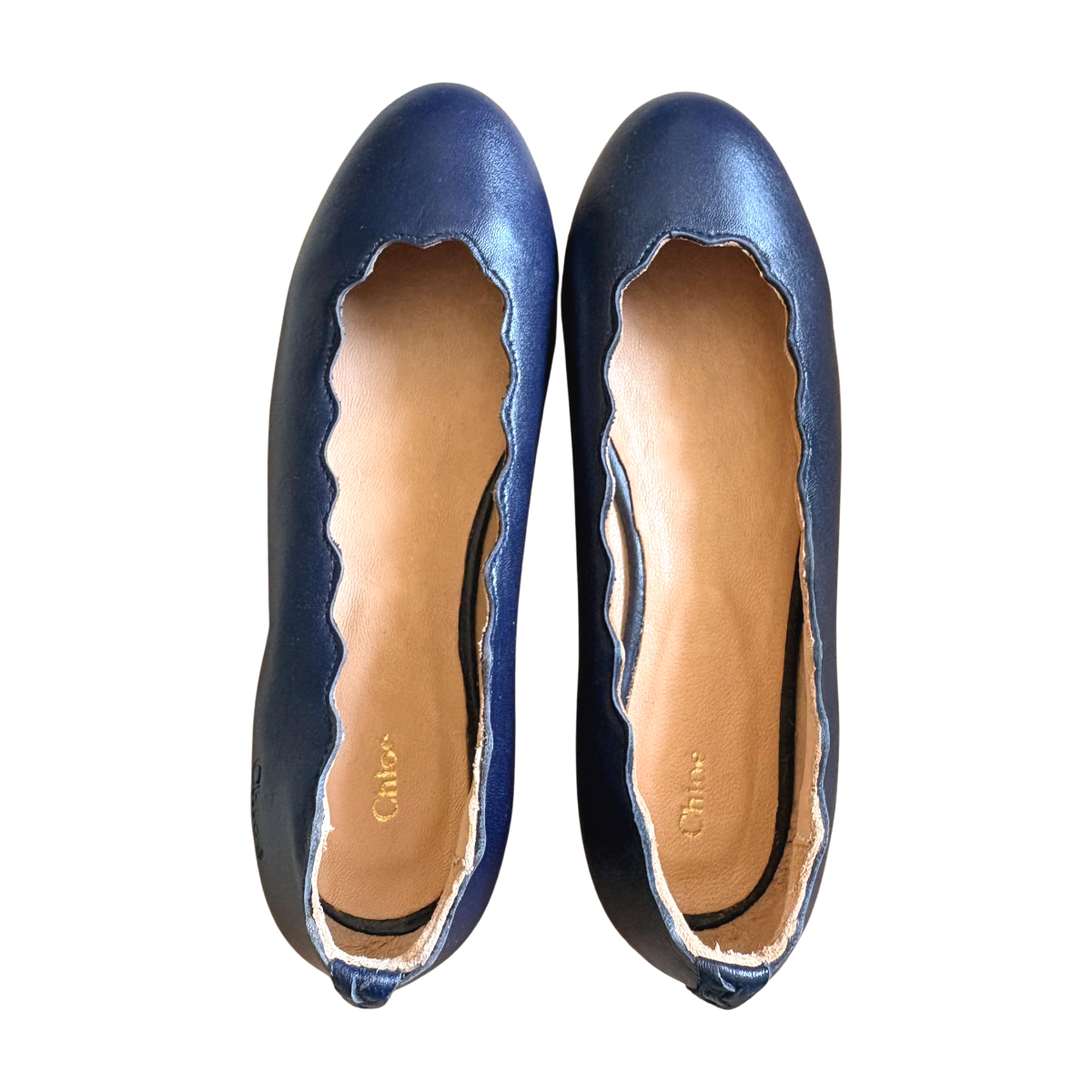 CHLOÉ - BALLERINES - BLEU -  34