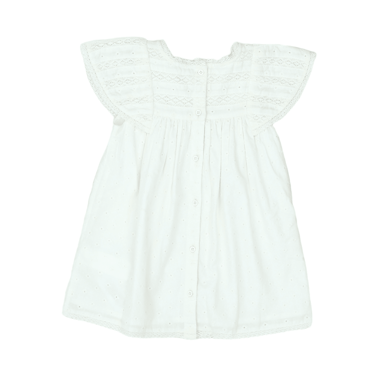 BONTON - KLEID - WEIß - 12 MONATE