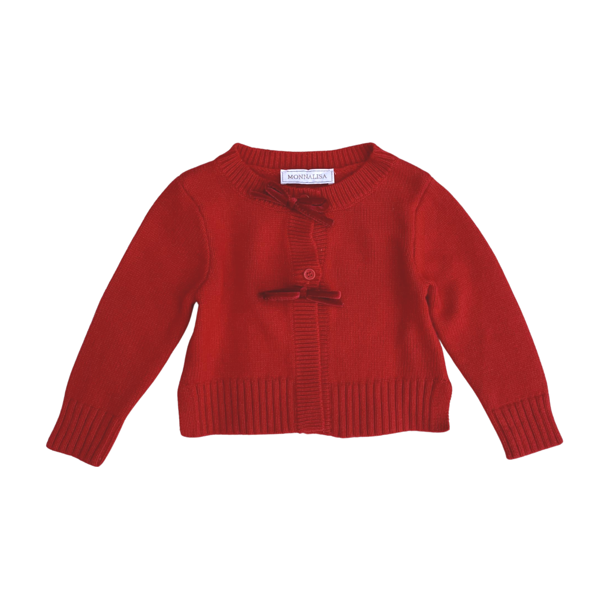 MONNALISA - CARDIGAN - ROUGE - 9 MOIS