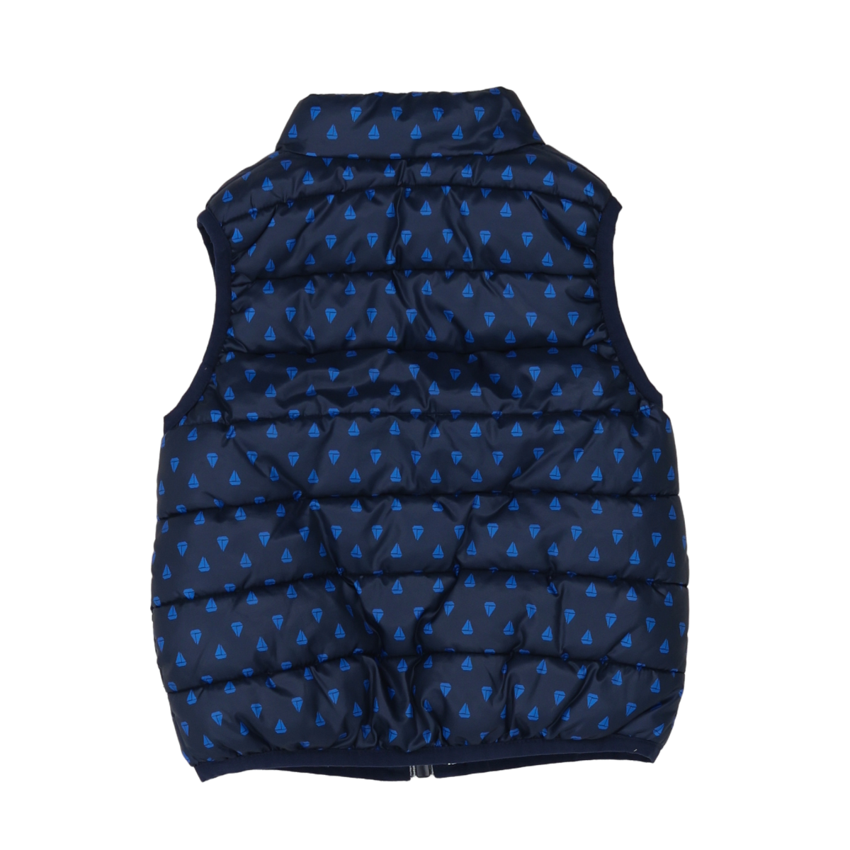 PETIT BATEAU - BLOUSON SANS MANCHE - BLEU - 12 MOIS