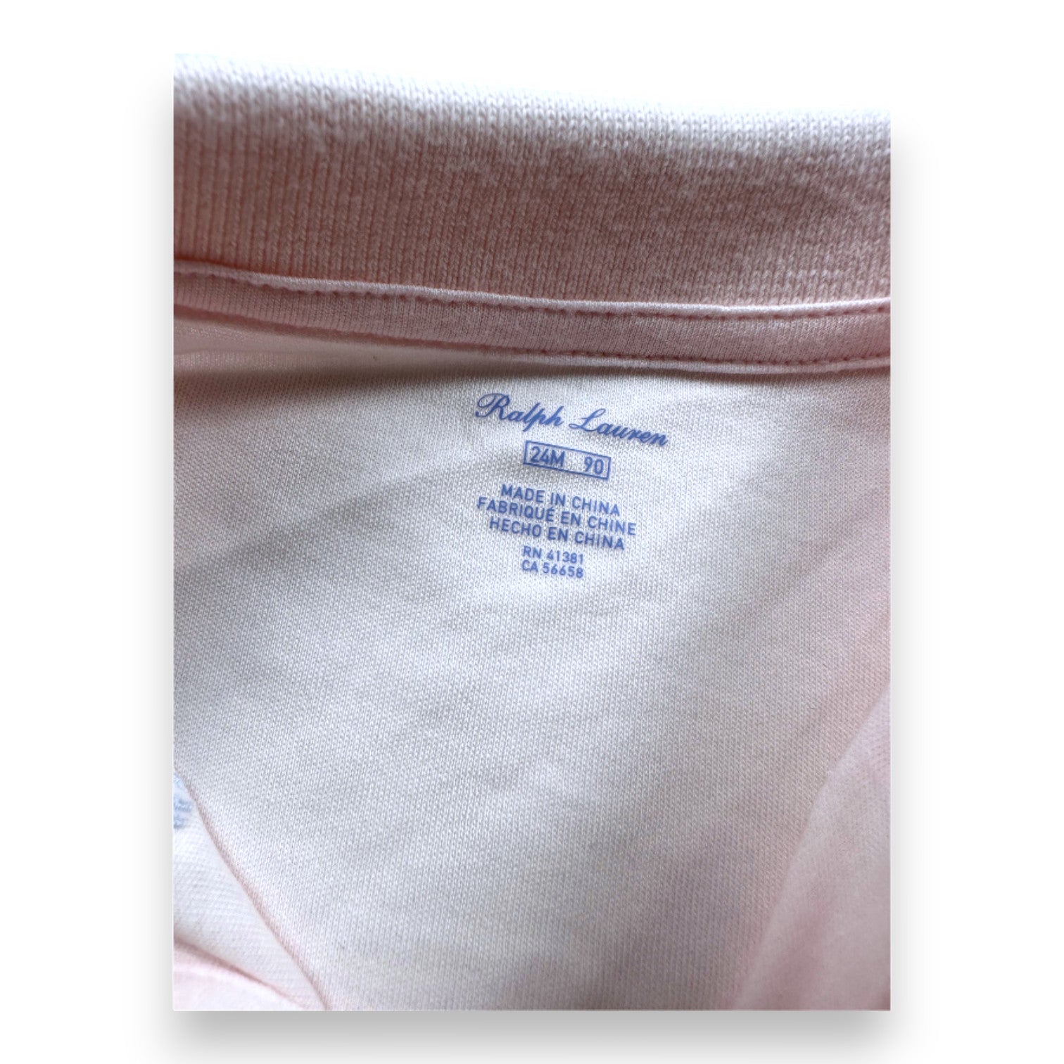 RALPH LAUREN - Pink dress with embroidery and bloomers set - 2 years