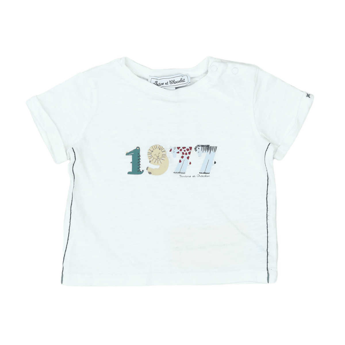 TARTINE & CHOCOLAT - T-SHIRT - BLANC - 18 MOIS