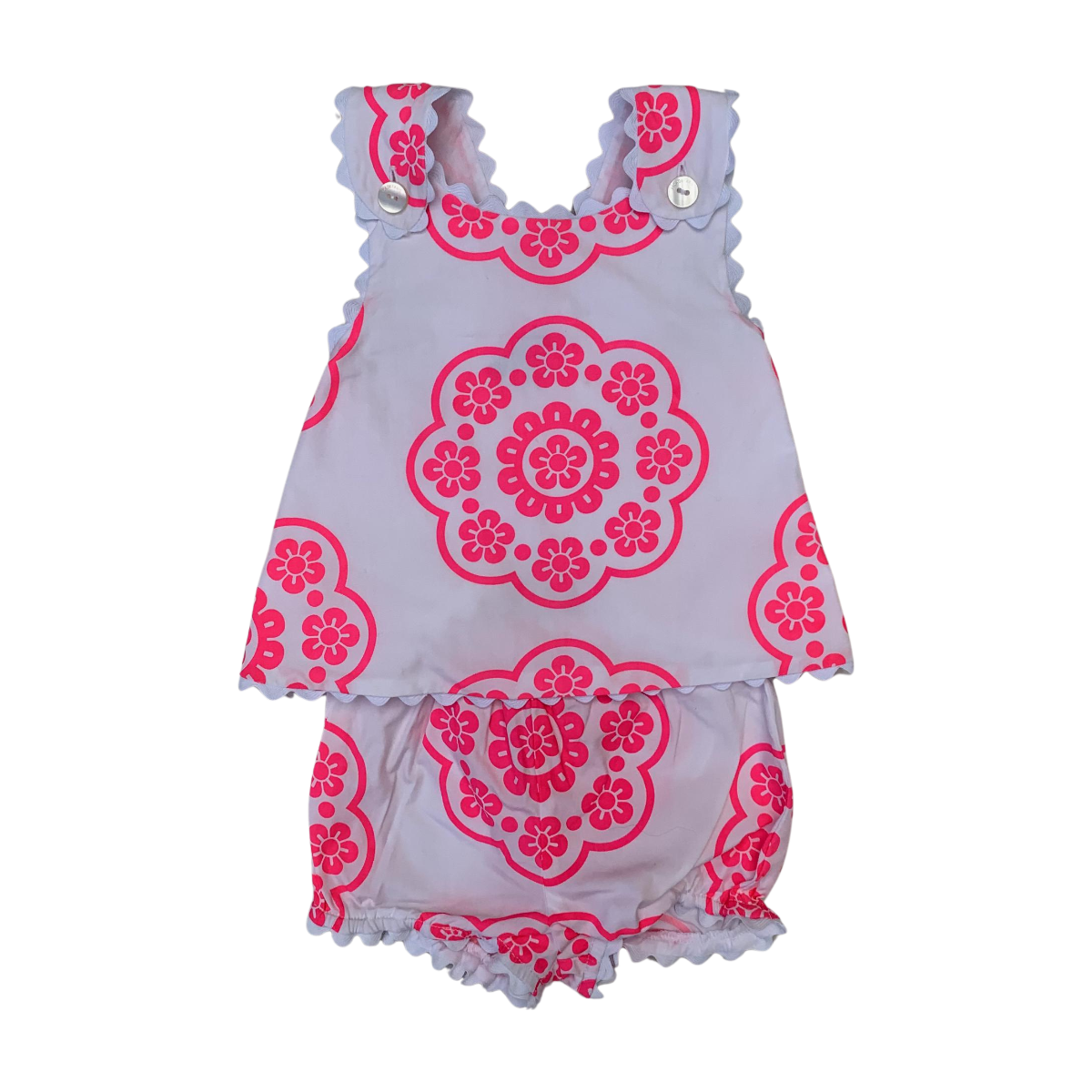 JACADI - ENSEMBLE - BLANC, ROSE - 6 MOIS