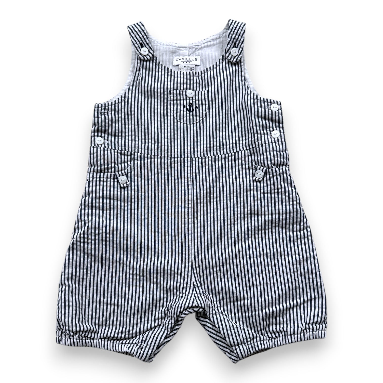 CYRILLUS - OVERALLS - BLUE, BLUE - 9 MONTHS