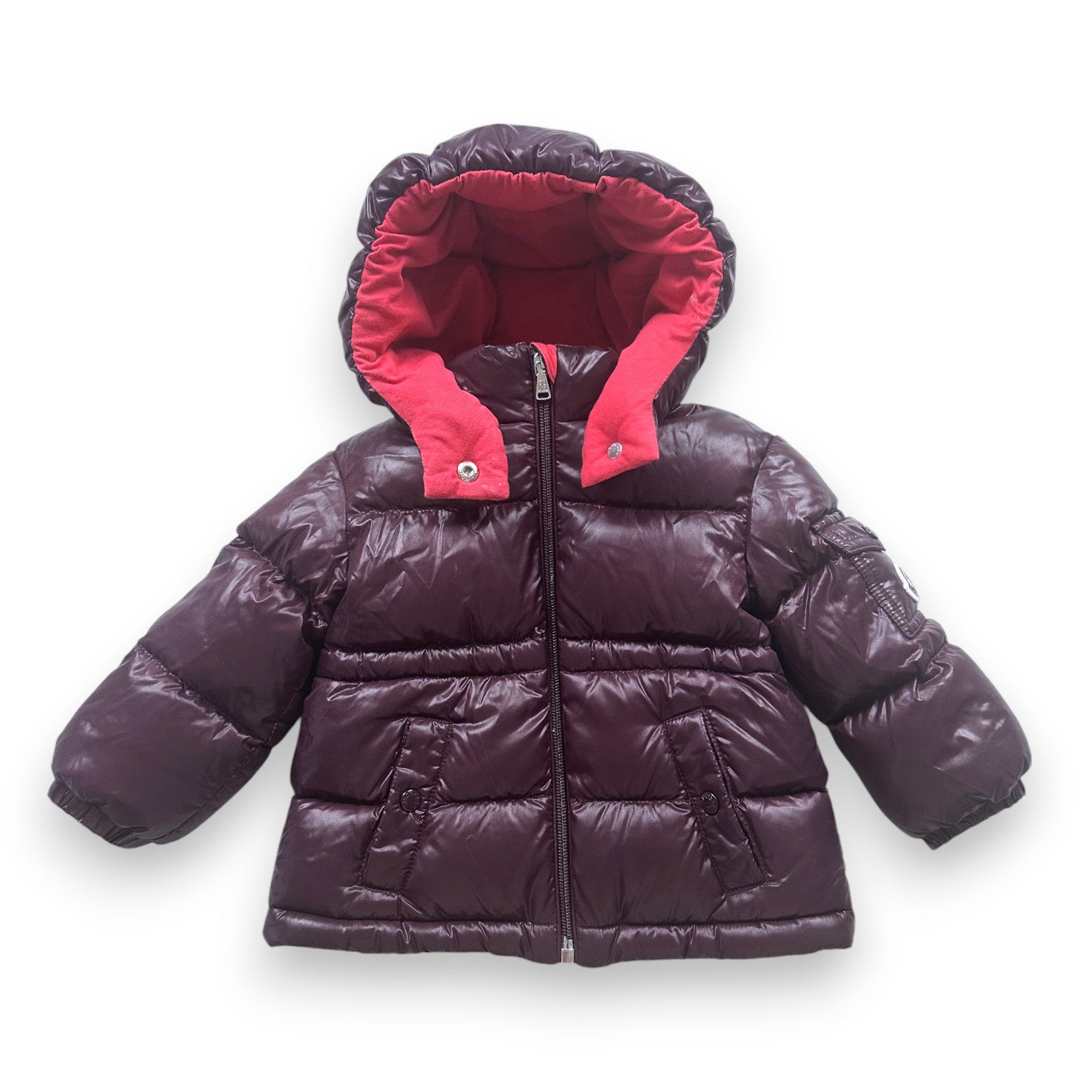 MONCLER - DOWN JACKET - PURPLE - 12 MONTHS