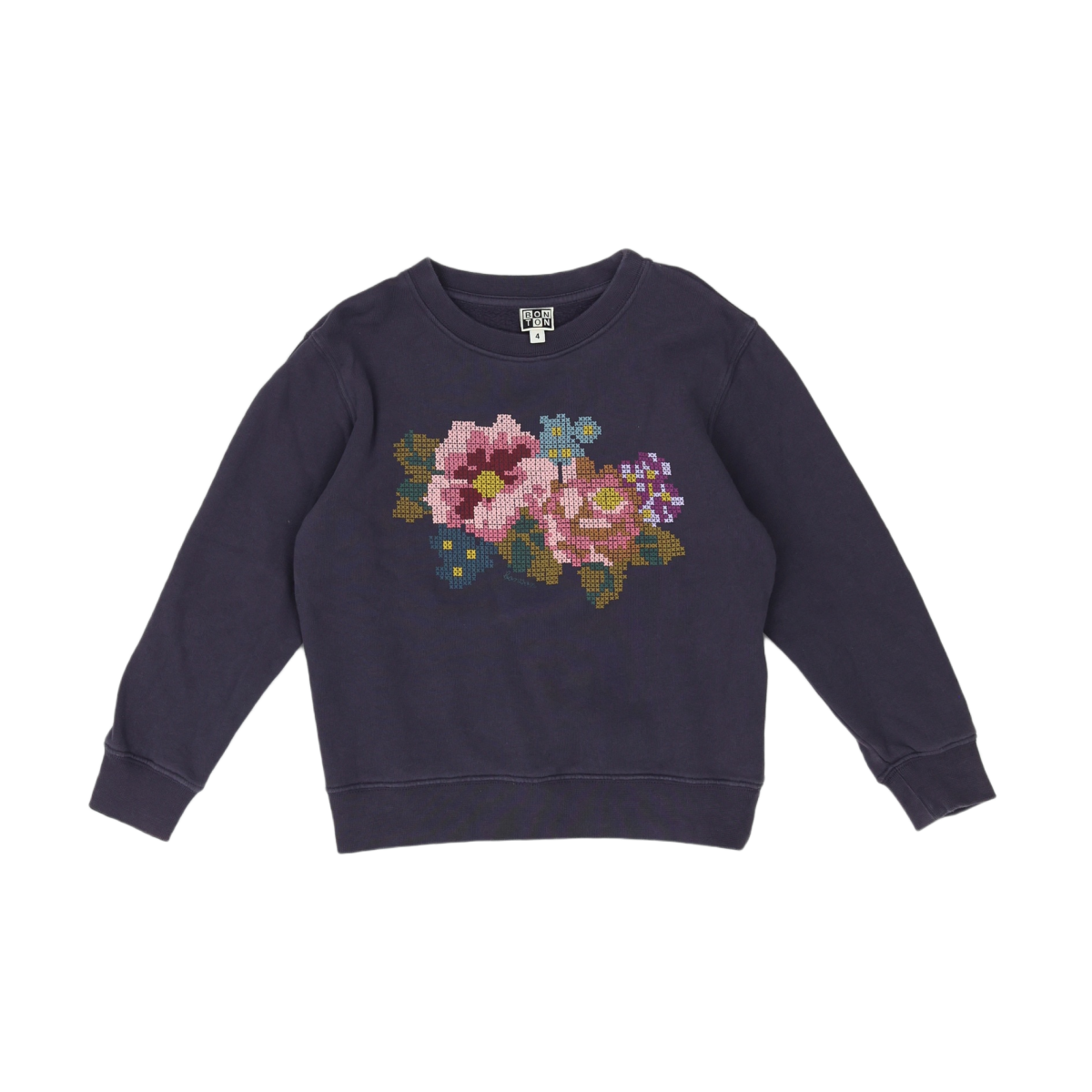 BONTON - SWEAT - GRIS - 4 ANS