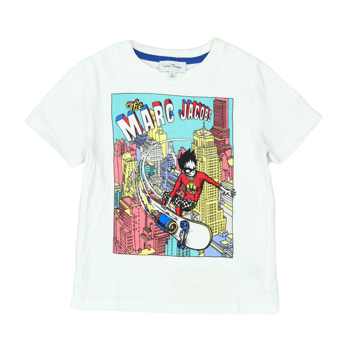 MARC JACOBS - T-SHIRT - BLANC, MULTICOLORE - 5 ANS