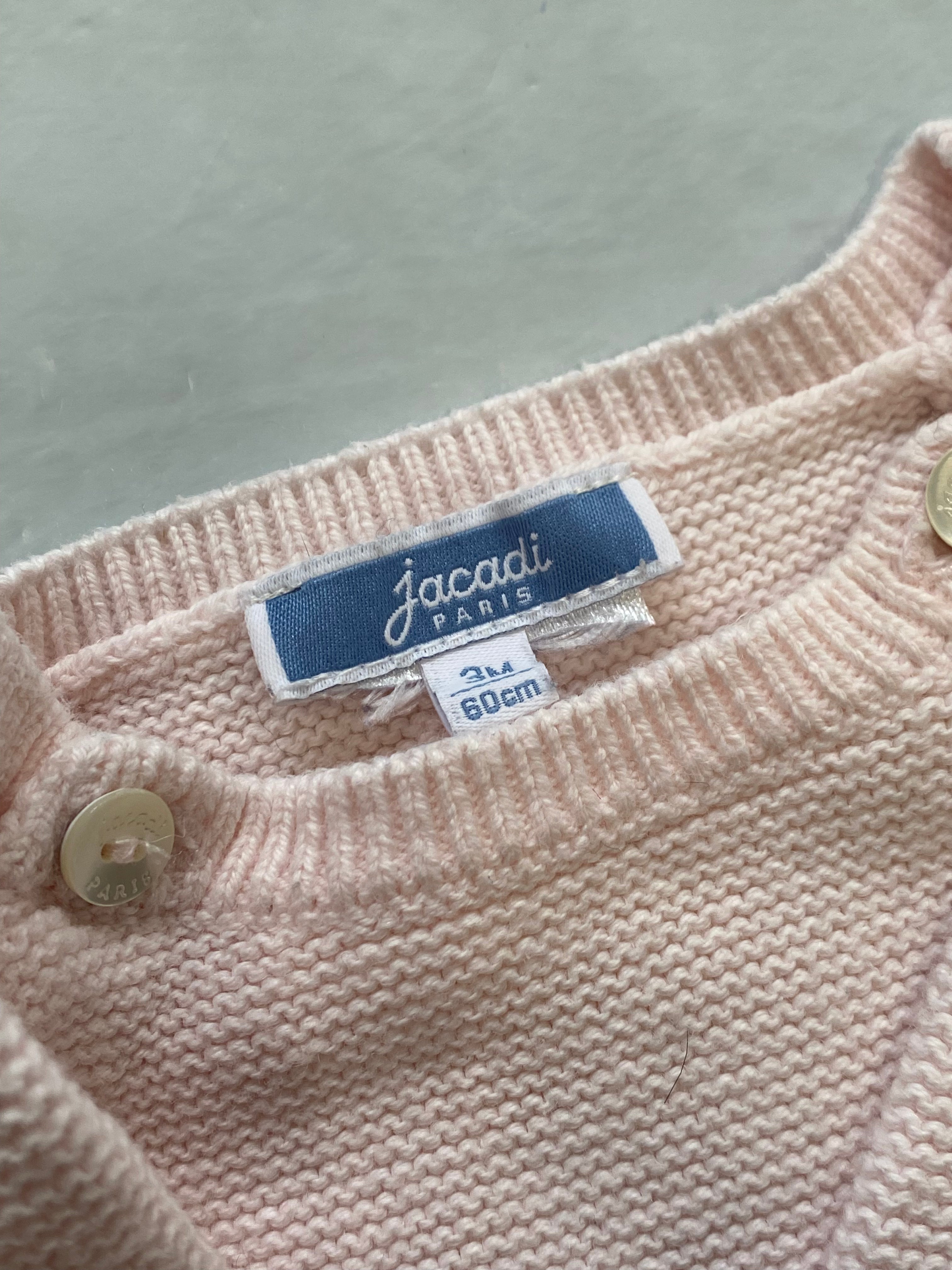 JACADI - COMBINAISON - ROSE - 3 MOIS