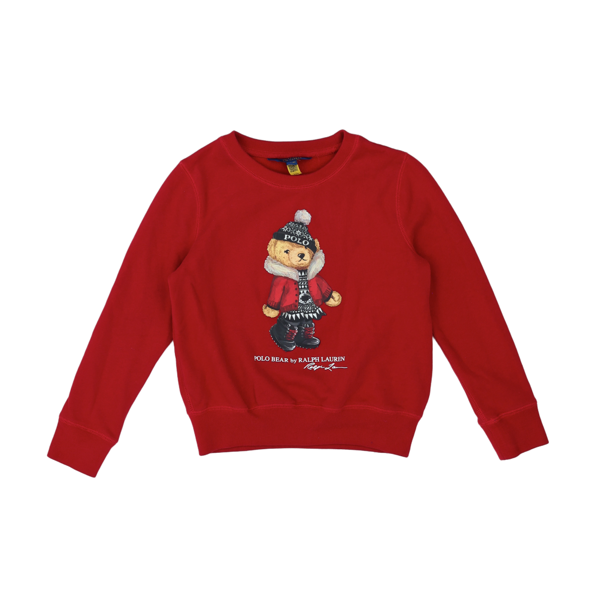 RALPH LAUREN - PULL - ROUGE - 8 ANS