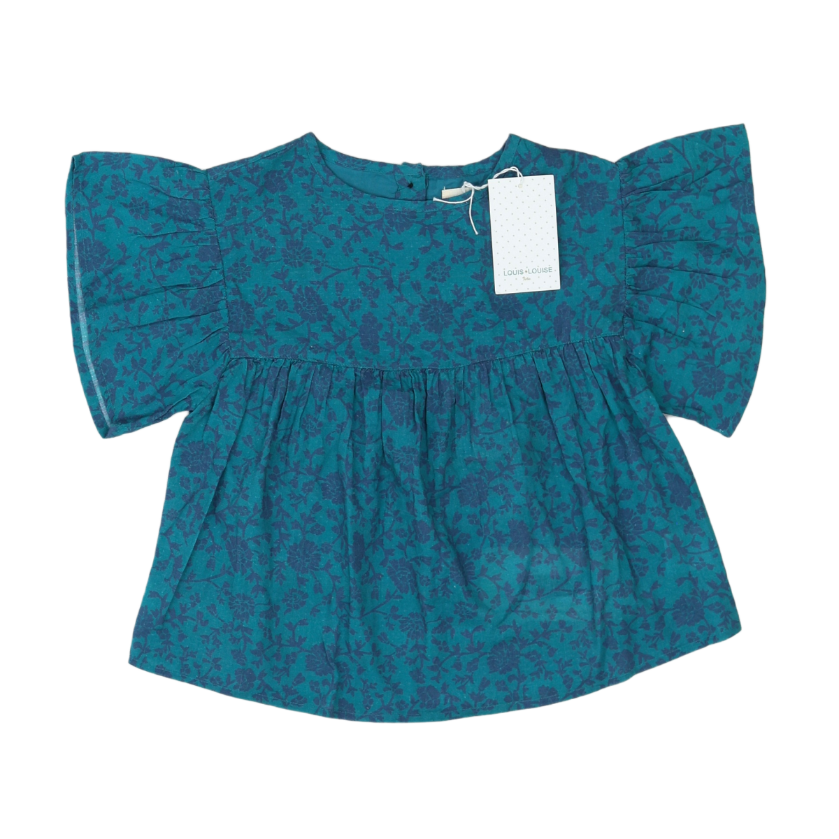 LOUIS LOUISE - BLOUSE - VERT - 4 ANS