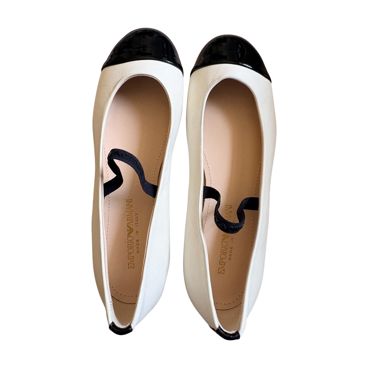 ARMANI - BALLERINES - BEIGE, NOIR -  34