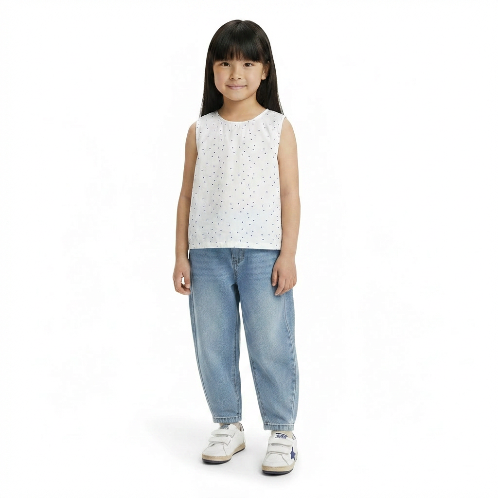 LIEWOOD - BLOUSE - BLANC, BLEU - 6 ANS