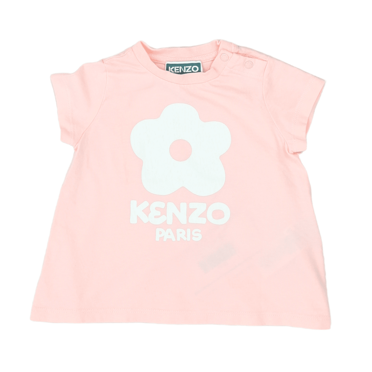 KENZO - T-SHIRT - ROSA, WEIß - 9 MONATE