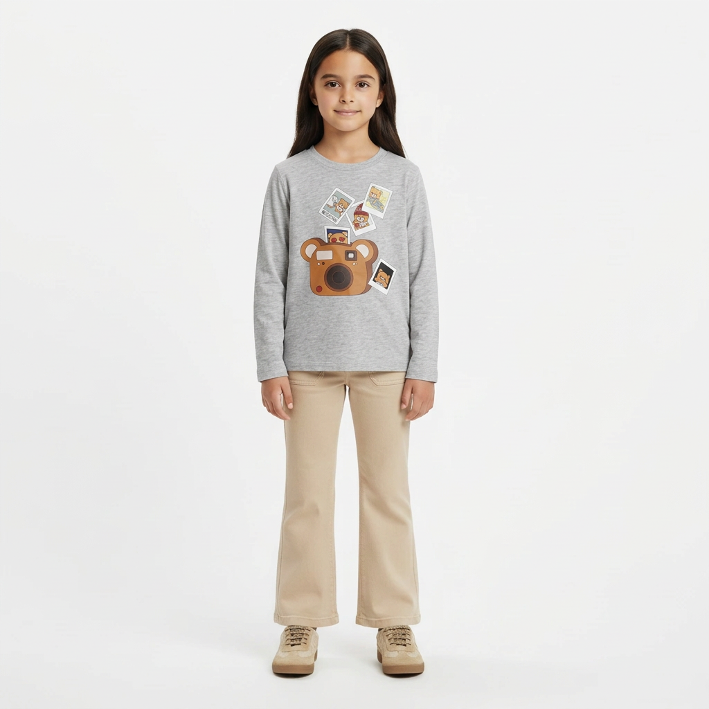 MOSCHINO - T-SHIRT - GRIS - 6 ANS
