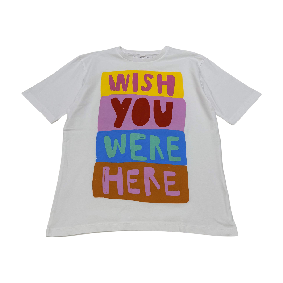STELLA MCCARTNEY - T-SHIRT - BLANC, MULTICOLORE - 10 ANS