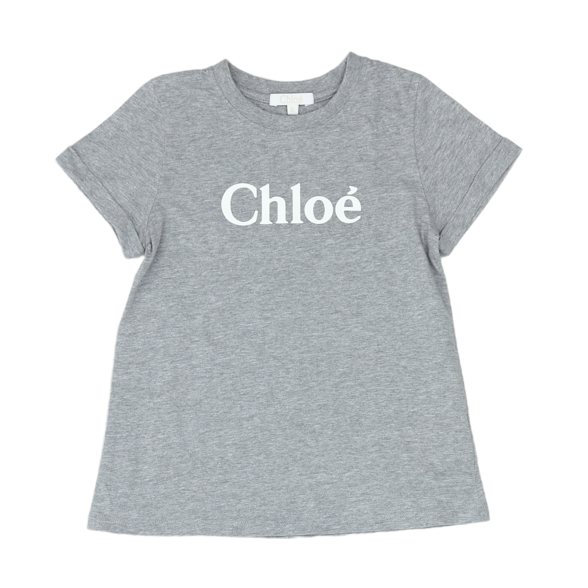 CHLOÉ - T-SHIRT - GRIS - 8 ANS