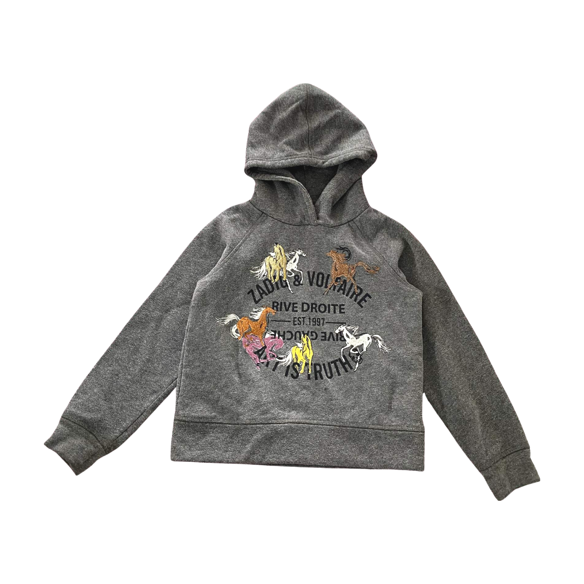 ZADIG & VOLTAIRE - SWEAT - GRIS - 8 ANS