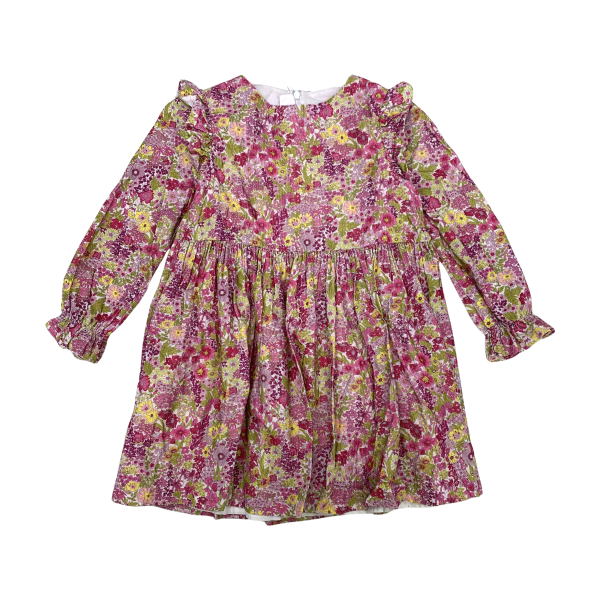 JACADI - ROBE - ROSE, JAUNE - 6 ANS