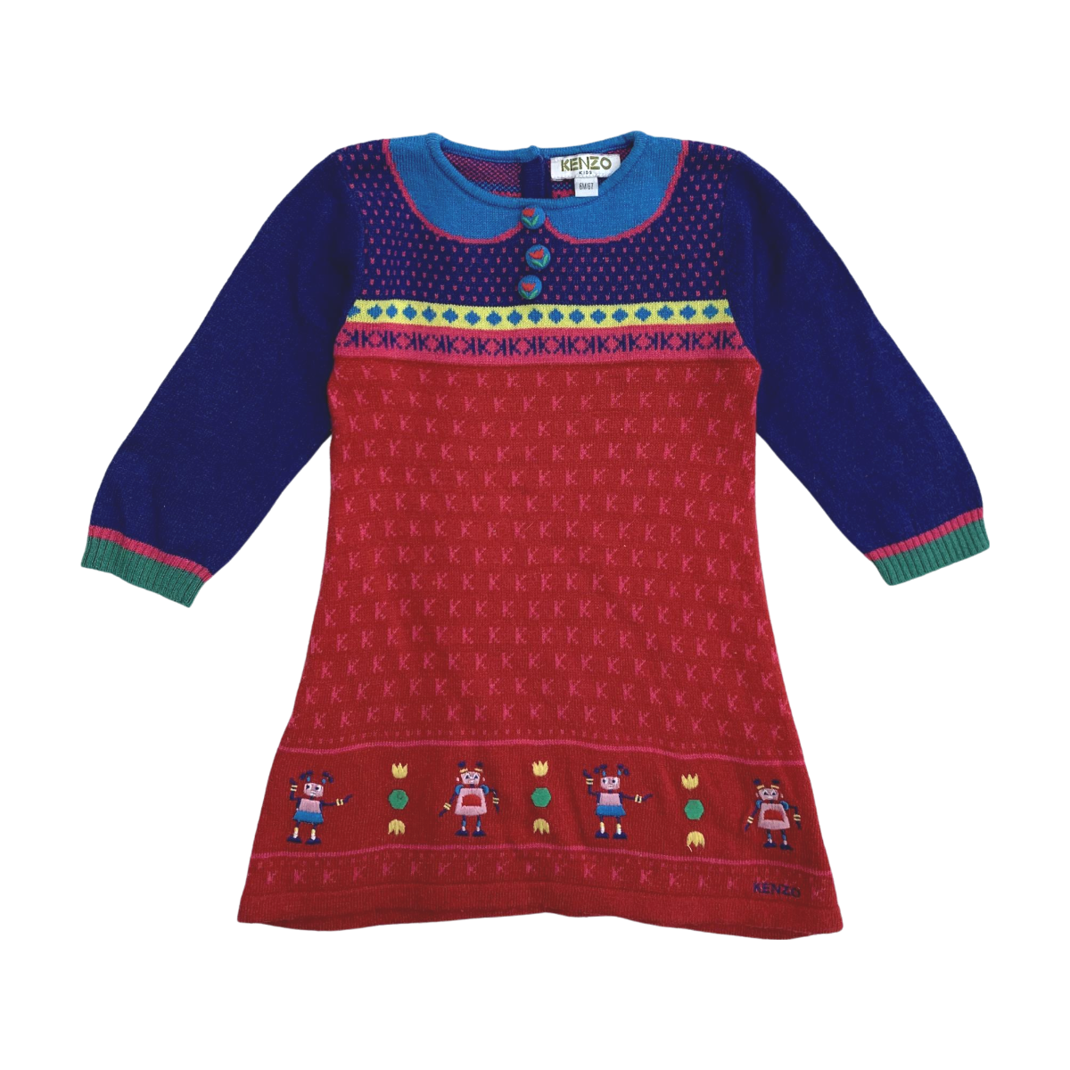 KENZO - ROBE - ROUGE - 6 MOIS