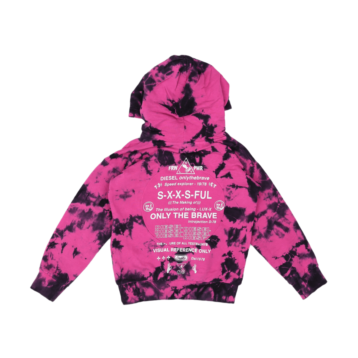 DIESEL - SWEAT - ROSE, NOIR - 6 ANS