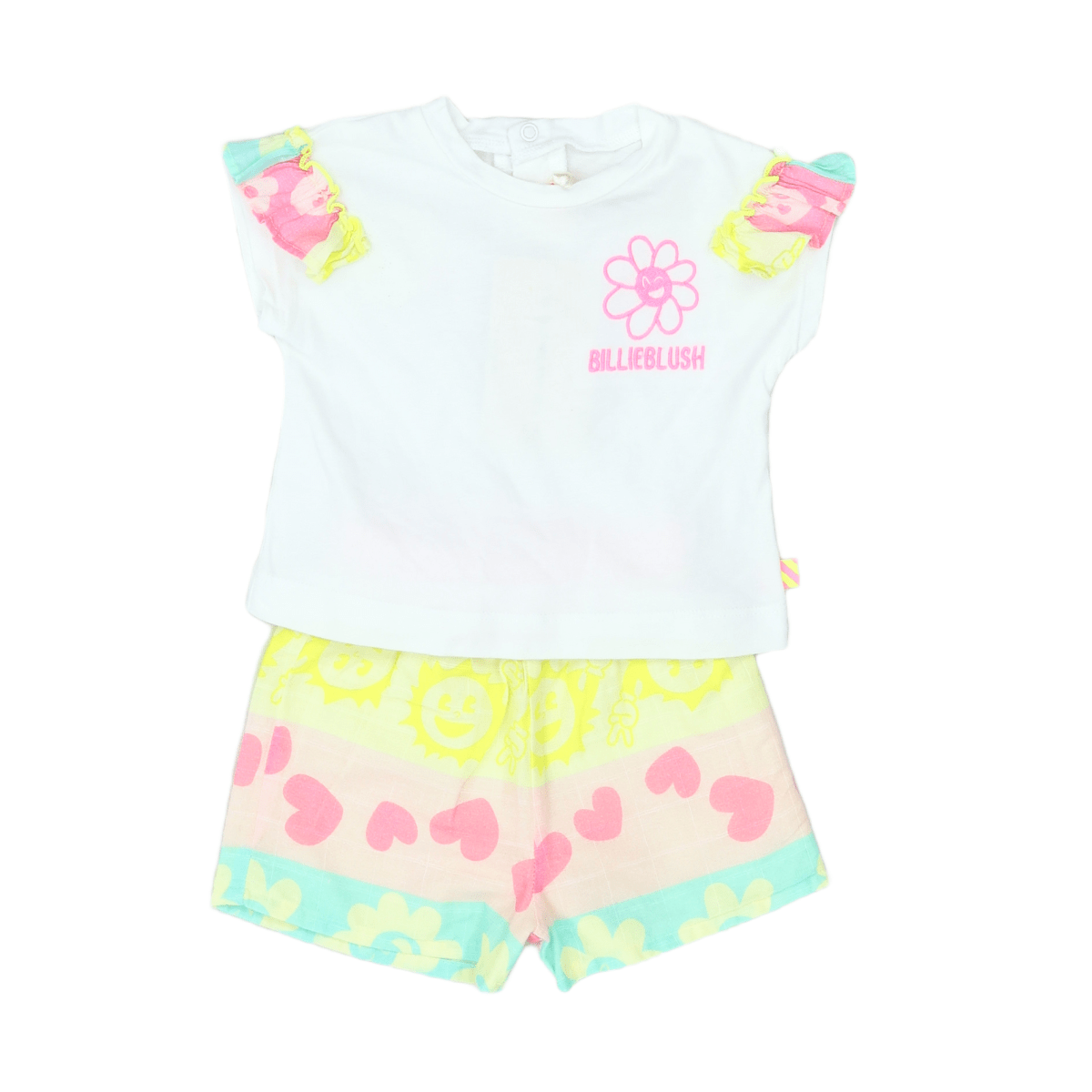 BILLIEBLUSH - SET - WEISS, ROSA - 9 MONATE