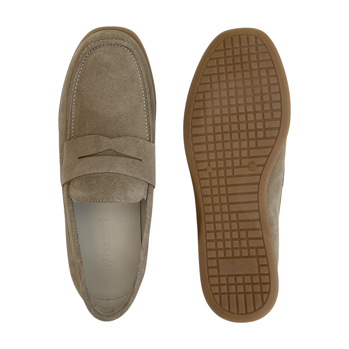 MISSOURI - MOCASSINS - BEIGE -  36