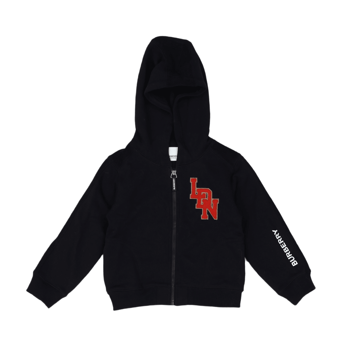 BURBERRY – STRICKJACKE – SCHWARZ, ROT – 24 MONATE