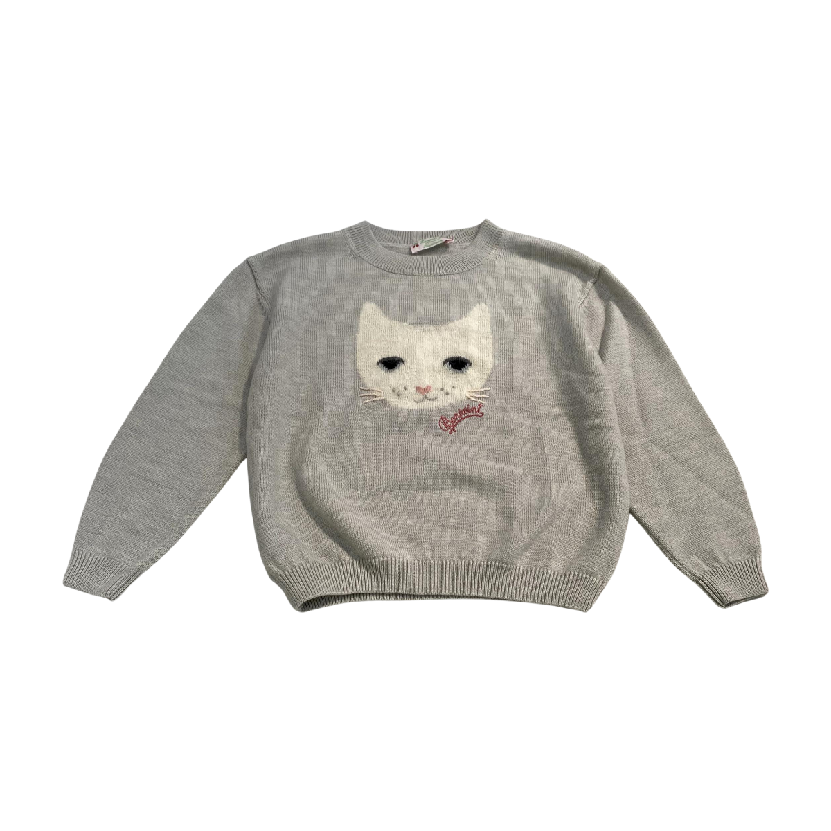 BONPOINT - PULL - GRIS - 8 ANS