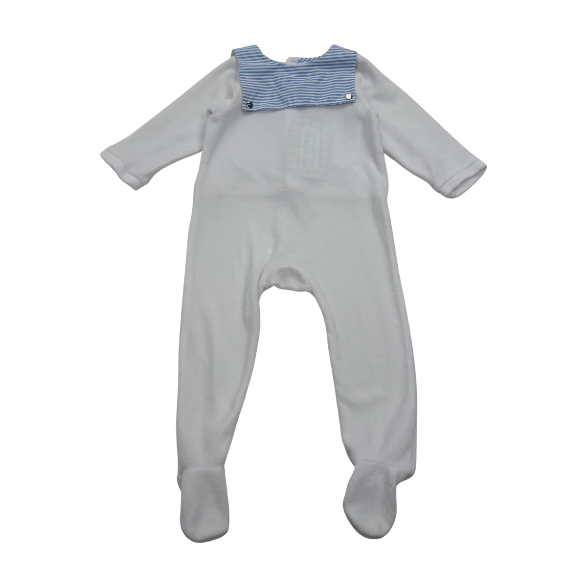 JACADI - PYJAMA - BLANC, BLEU - 12 MOIS
