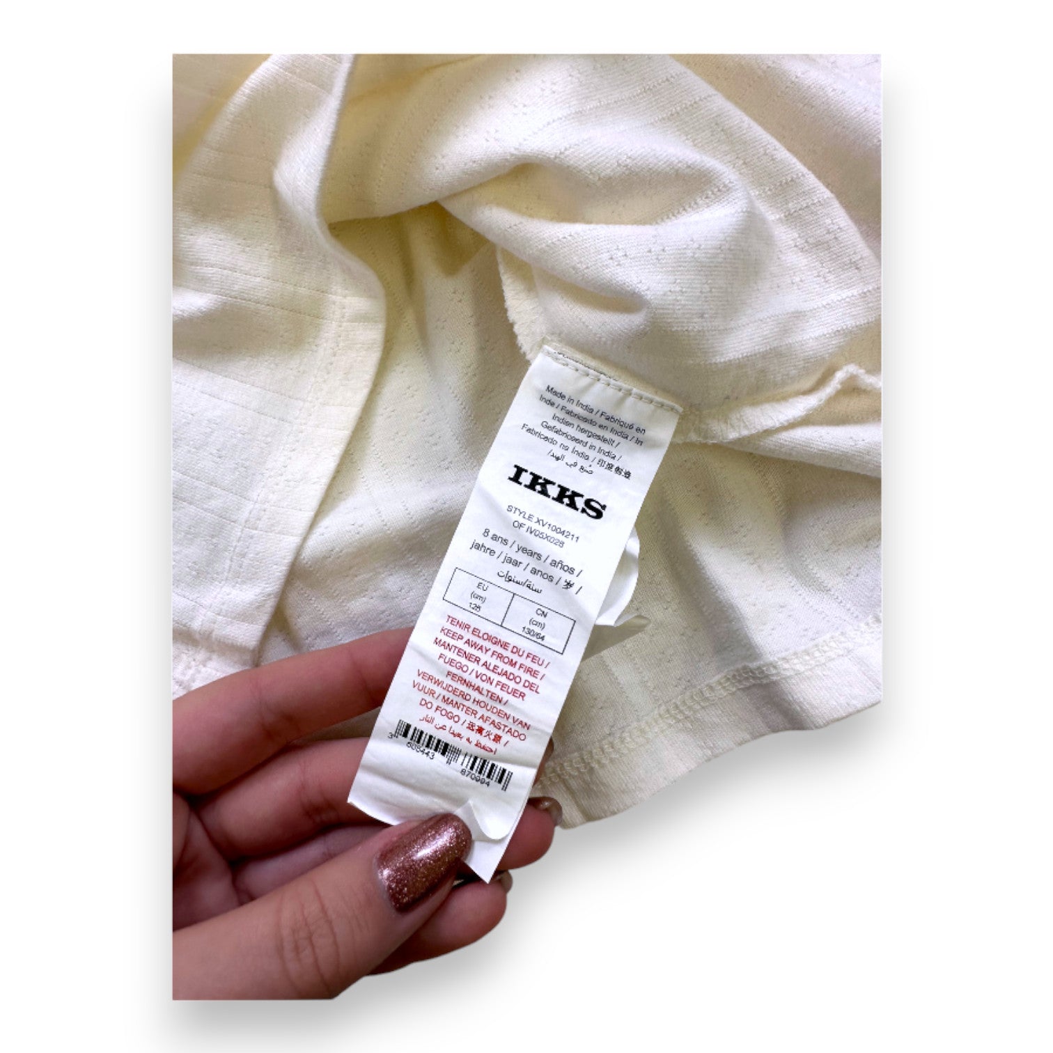 IKKS - BEIGE BLUSE - 8 JAHRE