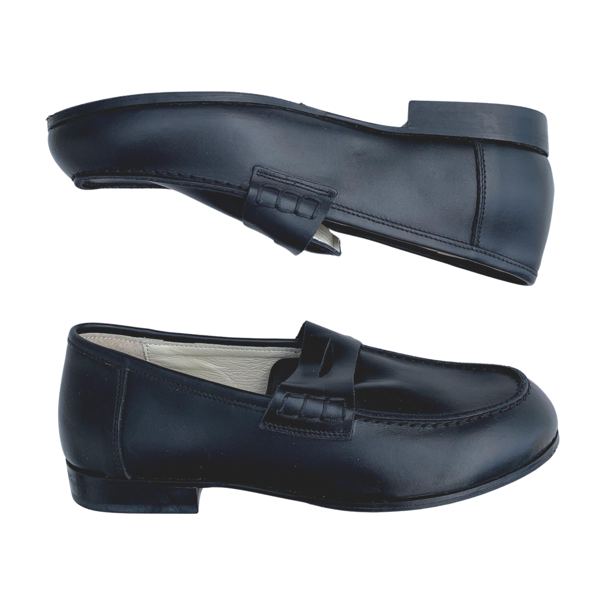 VERA PELLE MONACO - MOCASSINS - NOIR -  35