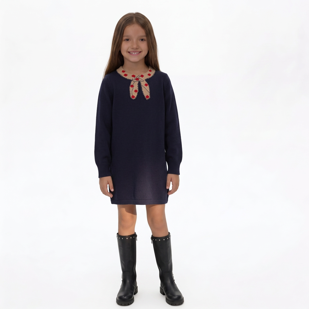 BONPOINT - ROBE - BLEU - 10 ANS