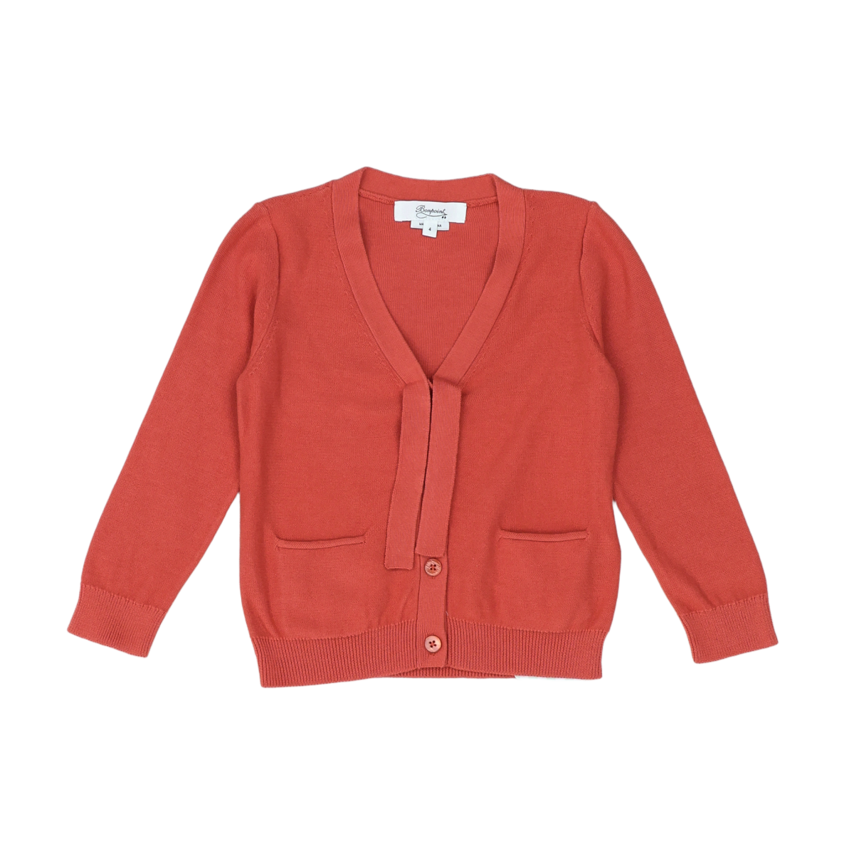 BONPOINT - CARDIGAN - ORANGE - 4 ANS