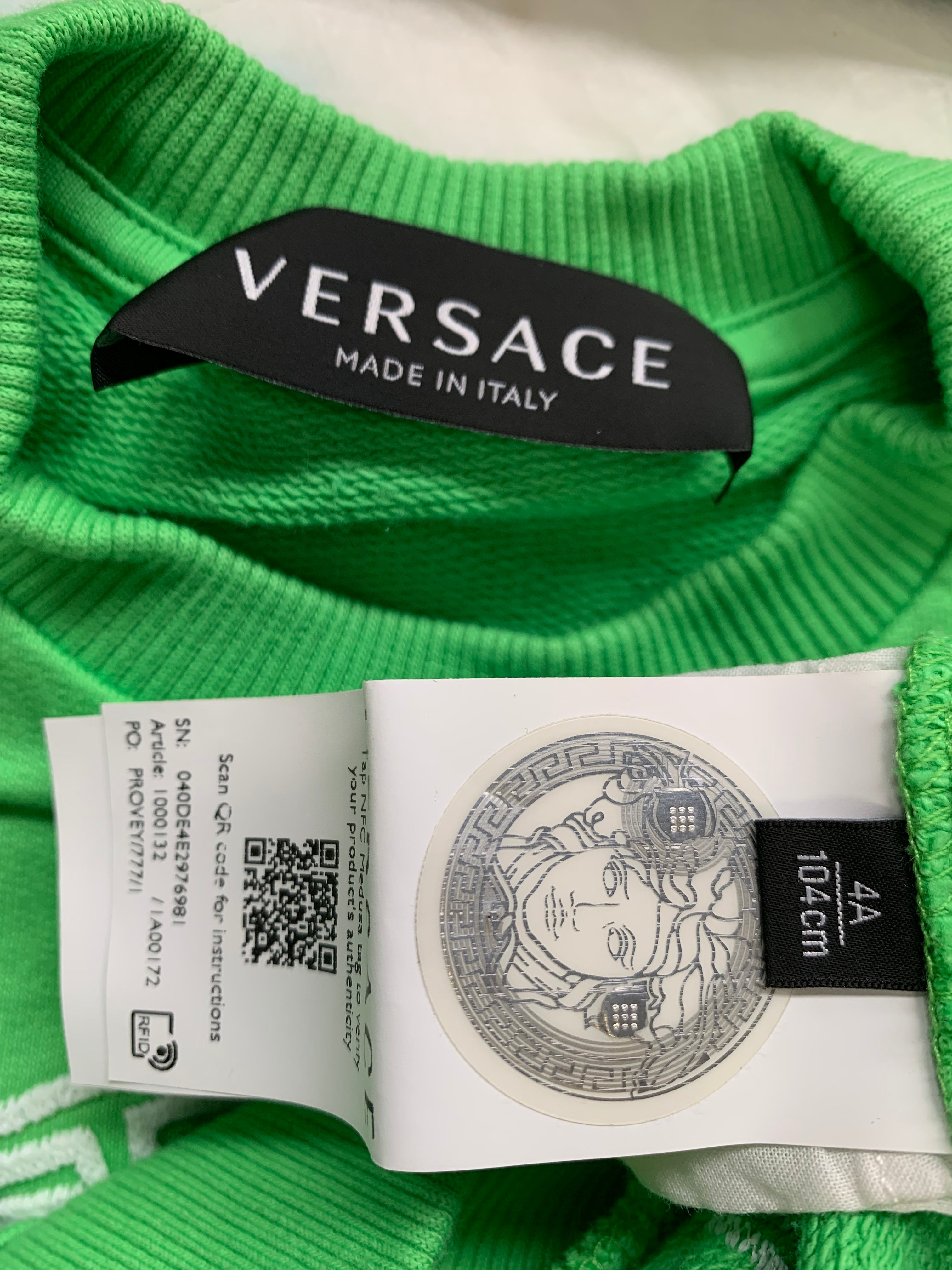 VERSACE - SWEATER - GREEN - 4 YEARS