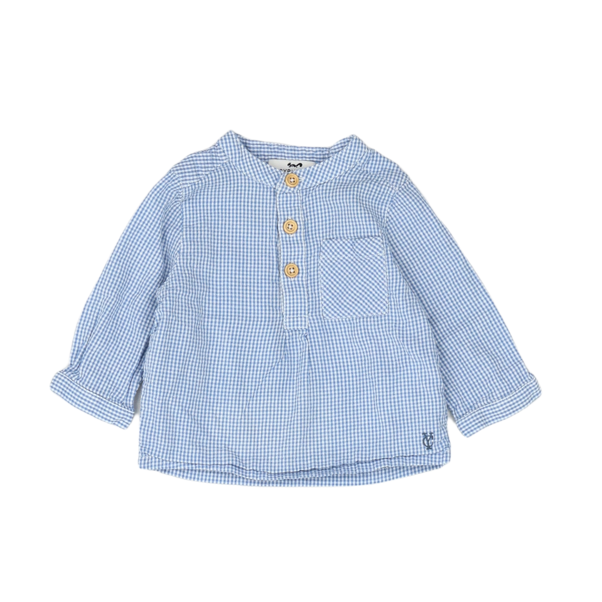 CYRILLUS - CHEMISE - BLANC, BLEU - 6 MOIS