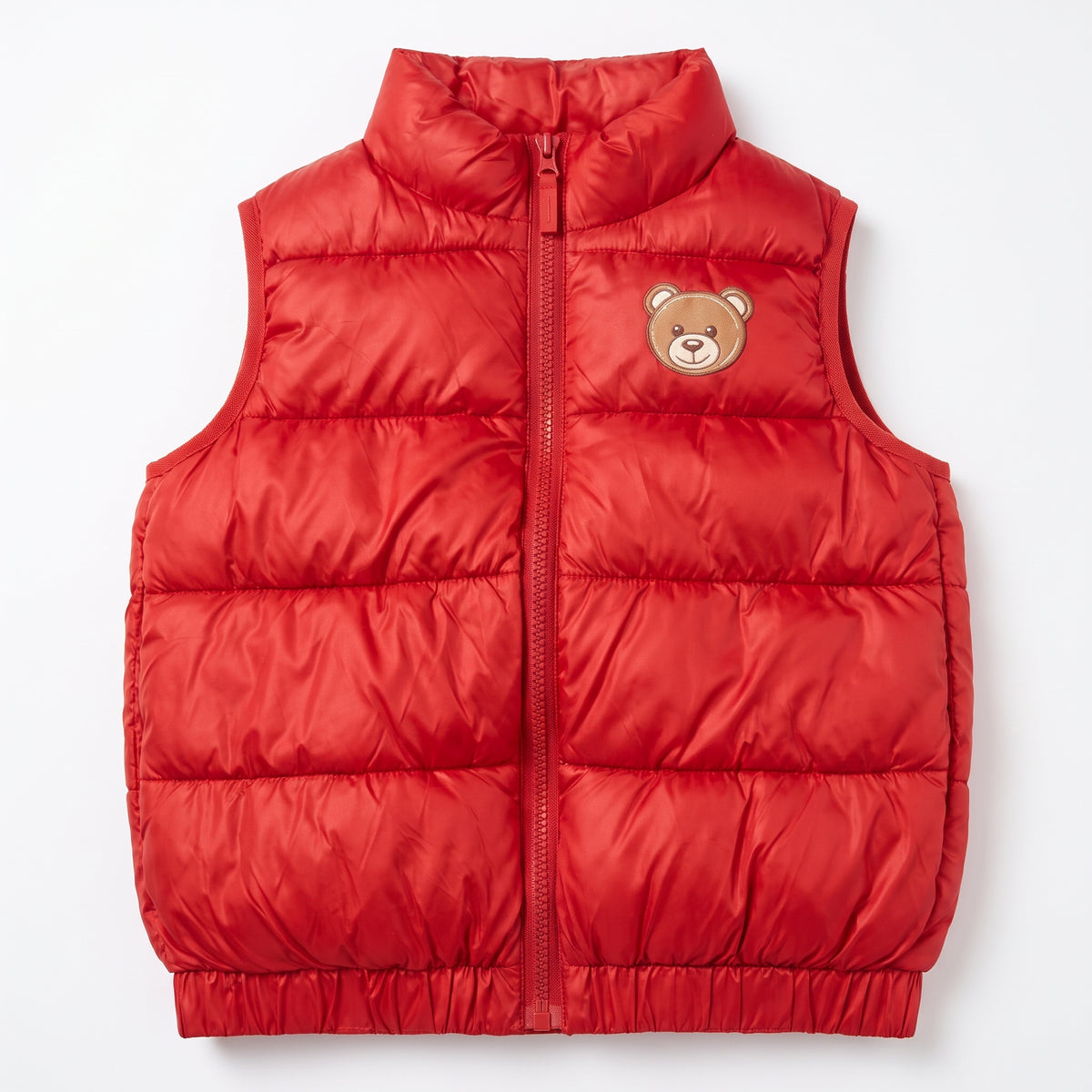 MOSCHINO - BLOUSON SANS MANCHE - ROUGE - 6 ANS