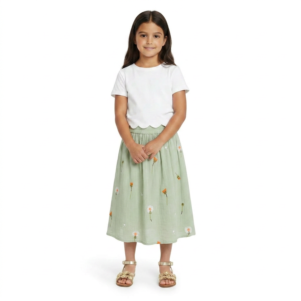 AMERICAN OUTFITTERS - JUPE - VERT - 6 ANS