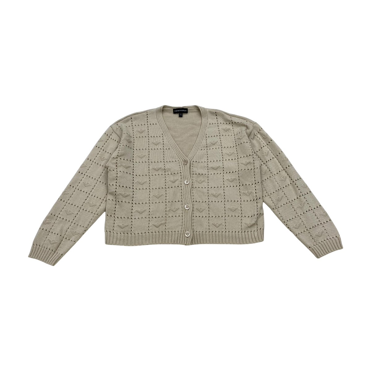 ARMANI - CARDIGAN - BEIGE - 10 ANS