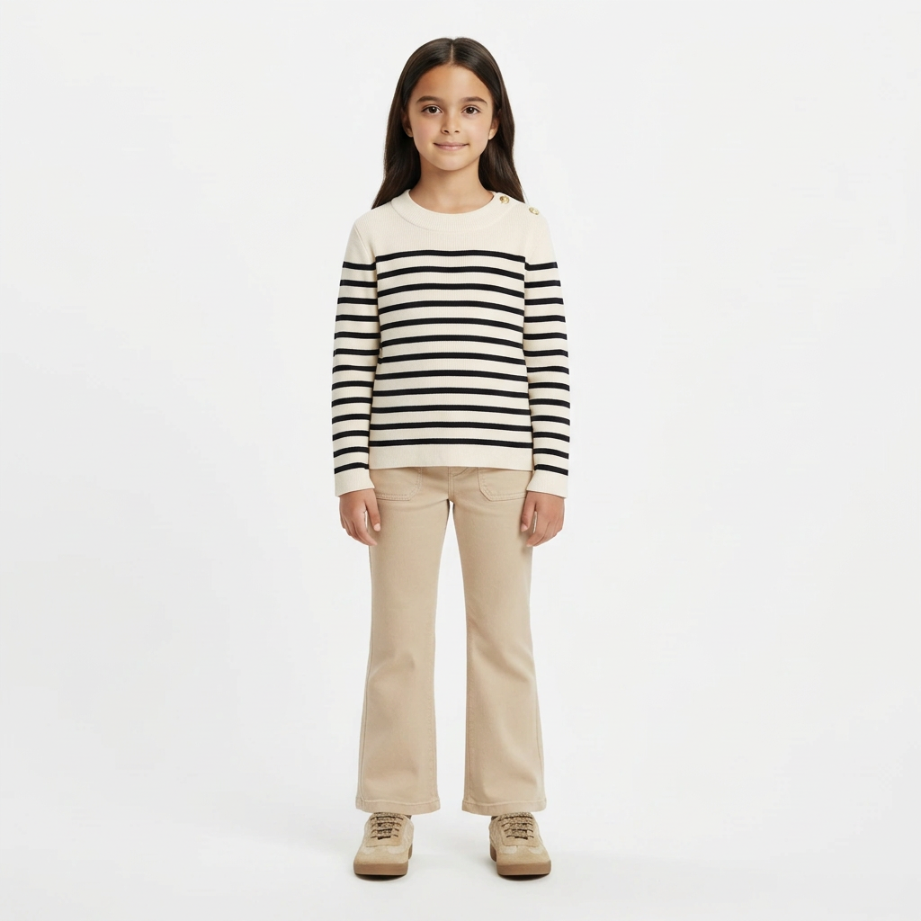 PETIT BATEAU - PULL - BLANC - 4 ANS